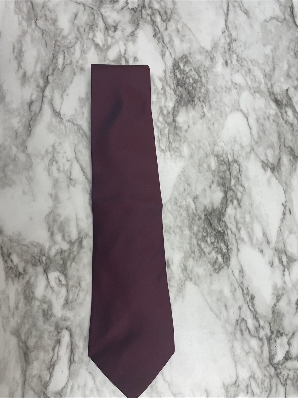 Van Heusen Solid Burgundy Tie
